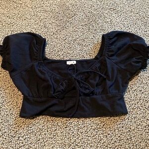 Garage Black Crop Top Size XS in Like New Condition